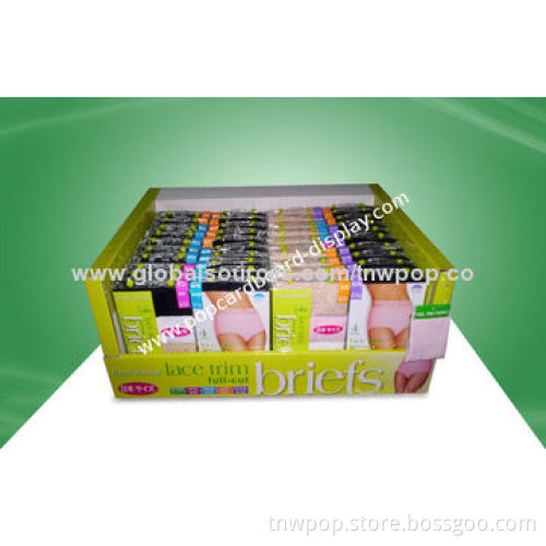 PDQ display paper boxes, suitable for underwear & more, customized size and designs are acceptable